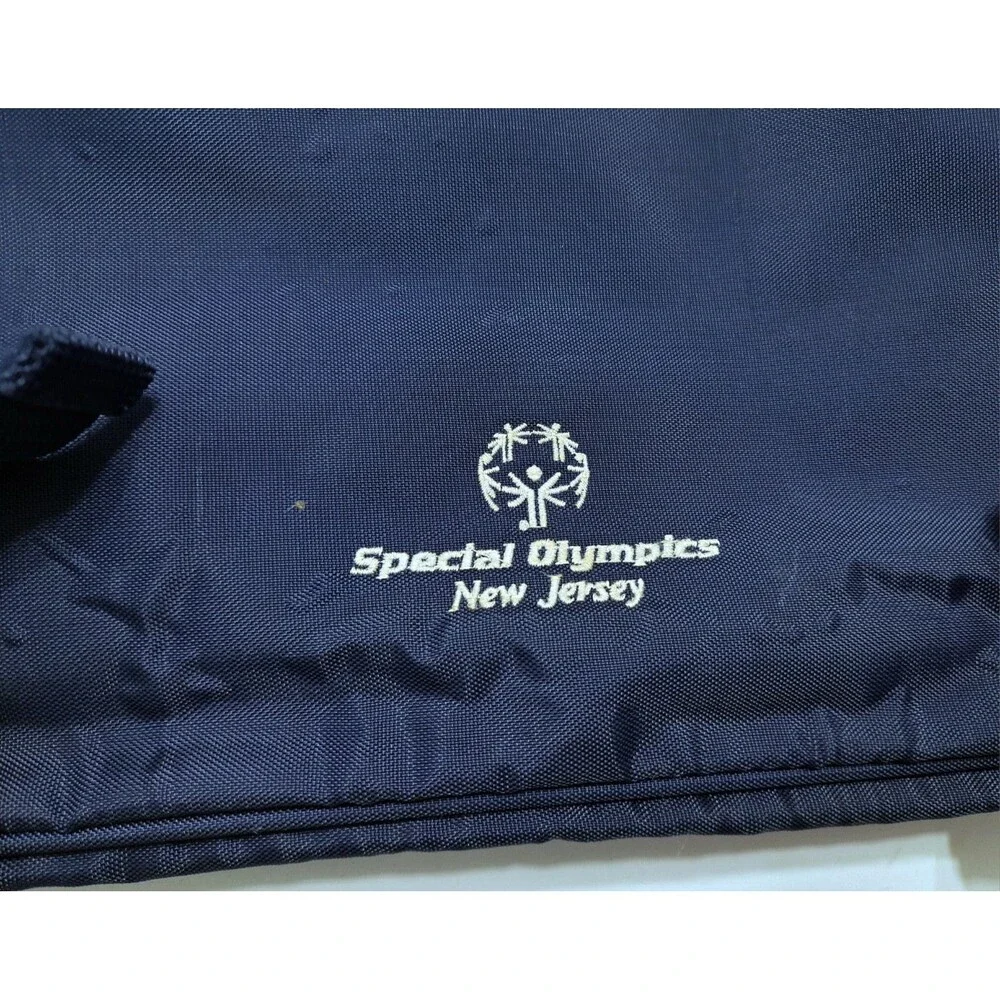 Vintage 80s Adidas B106 Messenger Bag Blue Nylon Made Taiwan Metal Zipper RARE
